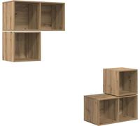 vidaXL Ensemble de meubles TV 4 pcs chêne artisanal 37 x 37 x 72 cm