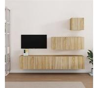 Ensemble de meubles TV 4 pcs Chêne sonoma Bois d'ingénierie3114648