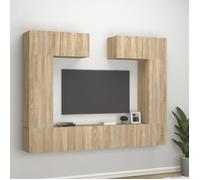 vidaXL Ensemble de meubles TV 6 pcs Chêne sonoma Bois d'ingénierie 3114464