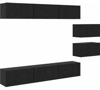 vidaXL Ensemble de meubles TV 8 pcs chêne noir 60 x 30 x 30 cm