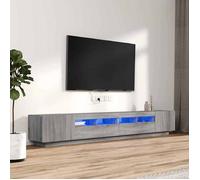 vidaXL Ensemble de Meubles TV avec Lumières LED 3 pcs Centres de Divertissement Armoires Multimédia Meubles de Salle de 3120174