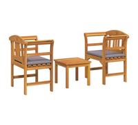 vidaXL Ensemble de Mobilier 2 pcs Naturel Bois d'Acacia Massif
