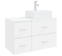 vidaXL Ensemble de mobilier de Salle de Bain 2 pc Blanc
