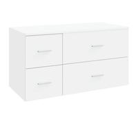 vidaXL Ensemble de mobilier de Salle de Bain 2 pc Blanc