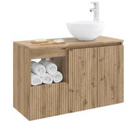 vidaXL Ensemble de mobilier de Salle de Bain 2 pc Chêne Artisanal