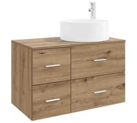vidaXL Ensemble de mobilier de Salle de Bain 2 pc Chêne Artisanal