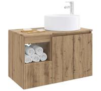 vidaXL Ensemble de mobilier de Salle de Bain 2 pc Chêne Artisanal