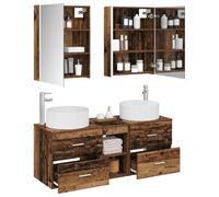 vidaXL Ensemble de mobilier de Salle de Bain 5 pcs Bois Ancien,