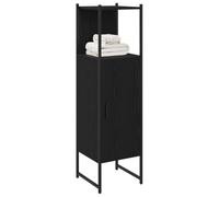 Vidaxl Ensemble de mobilier de salle de bain avec étagère Chêne noir