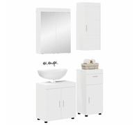 vidaXL Ensemble de mobilier de salle de bain avec tiroir TULUM Blanc
