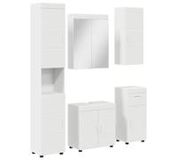 vidaXL Ensemble de mobilier de salle de bain avec tiroir TULUM Blanc