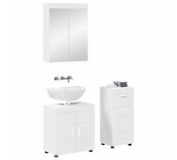 vidaXL Ensemble de mobilier de salle de bain avec tiroir TULUM Blanc
