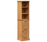 vidaXL Ensemble de mobilier de Salle de Bain avec tiroir Vigo 2 pcs, Étagère de Salle de Bain, Armoire Rustique avec tiroirs, détails décoratifs, Solutions d'organisation pour la Maison