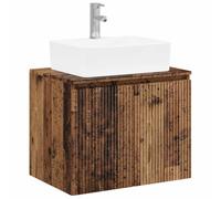 vidaXL Ensemble de mobilier de Salle de Bain Bois Ancien