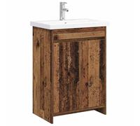 vidaXL Ensemble de mobilier de Salle de Bain Bois Ancien, Mobilier de Salle de Bain, unités de Rangement Modernes, Ensemble Fonctionnel, étagères contemporaines, Style Tendance