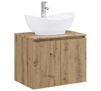 vidaXL Ensemble de mobilier de Salle de Bain Chêne Artisanal