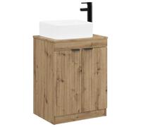 vidaXL Ensemble de mobilier de Salle de Bain Chêne Artisanal