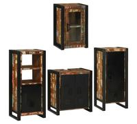 Vidaxl Ensemble De Mobilier De Salle De Bain Montage Mural 4 Pcs