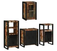 Vidaxl Ensemble De Mobilier De Salle De Bain Montage Mural 4 Pcs