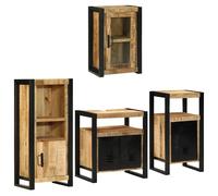 vidaXL Ensemble de mobilier de salle de bain Montage mural 4 pcs