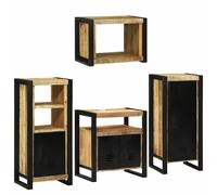 Vidaxl Ensemble De Mobilier De Salle De Bain Montage Mural 4 Pcs
