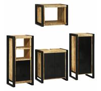Vidaxl Ensemble De Mobilier De Salle De Bain Montage Mural 4 Pcs
