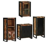 Vidaxl Ensemble De Mobilier De Salle De Bain Montage Mural 4 Pcs