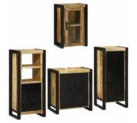 Vidaxl Ensemble De Mobilier De Salle De Bain Montage Mural 4 Pcs