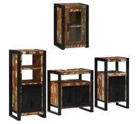 Vidaxl Ensemble De Mobilier De Salle De Bain Montage Mural 4 Pcs