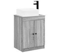 vidaXL Ensemble de mobilier de Salle de Bain Sonoma Gris