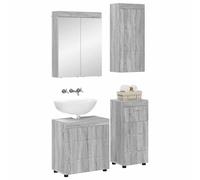 vidaXL Ensemble de mobilier de salle de bain TULUM Gris Sonoma