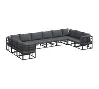vidaXL Ensemble de mobilier d'extérieur - Un Coin stylé pour Ton Jardin, ta terrasse ou ta véranda. Résistant aux intempéries, Pratique et idéal pour se détendre.