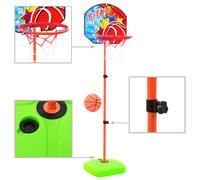 Vidaxl Ensemble De Panier Et De Ballon De Basket Pour Enfants