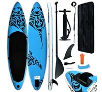 Vidaxl Ensemble De Planche Sup Gonflable 305x76x15 Cm Bleu