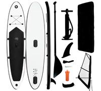 vidaXL Ensemble de Planche SUP Gonflable avec Voile Planche à Rame Surf Pagaie Increvable et Résistant aux UV Hommes 92736