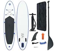vidaXL Stand Up Paddle Planche à rame Bleu et blanc 90633
