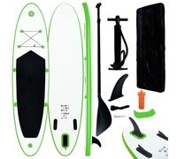 Vidaxl Ensemble De Planches Sup Gonflables Vert Et Blanc