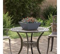 vidaXL Ensemble de Planteurs en Plastique Anthracite Plastique