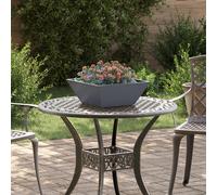 vidaXL Bol de jardin Planteur 5 pcs Anthracite 40 x 40 x 15 cm Acier