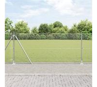 Ensemble de poteaux de clôture 2 pièces Acier galvanisé 10 x 1 m 3352282