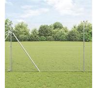 Vidaxl Ensemble De Poteaux De Clôture 2 Pièces Acier Galvanisé