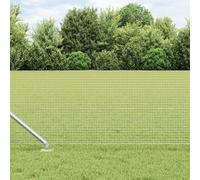 Vidaxl Ensemble De Poteaux De Clôture 2 Poteaux Acier Galvanisé 10 X 0.5 M