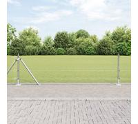 Vidaxl Ensemble De Poteaux De Clôture Kit De 2 Acier Galvanisé 10 X 0,5 M