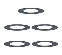 vidaXL Ensemble de pots en plastique Anthracite Plastique Grand Durable