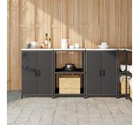 vidaXL Armoire de rangement de cuisine : une unité en métal cool pour toutes vos affaires. Parfaite pour garder votre espace bien rangé et bien rangé, tout en étant super !
