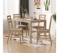 Vidaxl Ensemble De Salle À Manger 5 Pcs Bois D'acacia Solide Marron