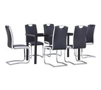 Ensemble de Salle à Manger 5 pcs Similicuir Cappuccino Cuisine Mobilier vidaXL
