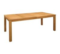vidaXL Ensemble de Salle à Manger 9 pc Beige Bois de chêne Massif