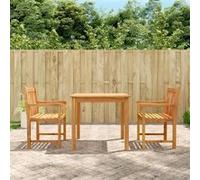 Vidaxl Ensemble De Salle À Manger De Jardin 3 Pcs Bois D'acacia Solide