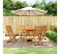 Ensemble à Manger de Jardin Dîner Patio 5 pcs Bois d'Acacia Solide vidaXL